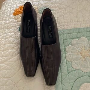 PAUL GREEN MUNCHEN | Dark Brown Heels Pumps.  Leather.  Size 9N.